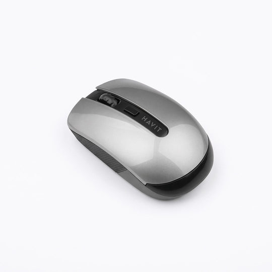 Mouse Havit inalámbrico 800-1600 DPI, gris y negro