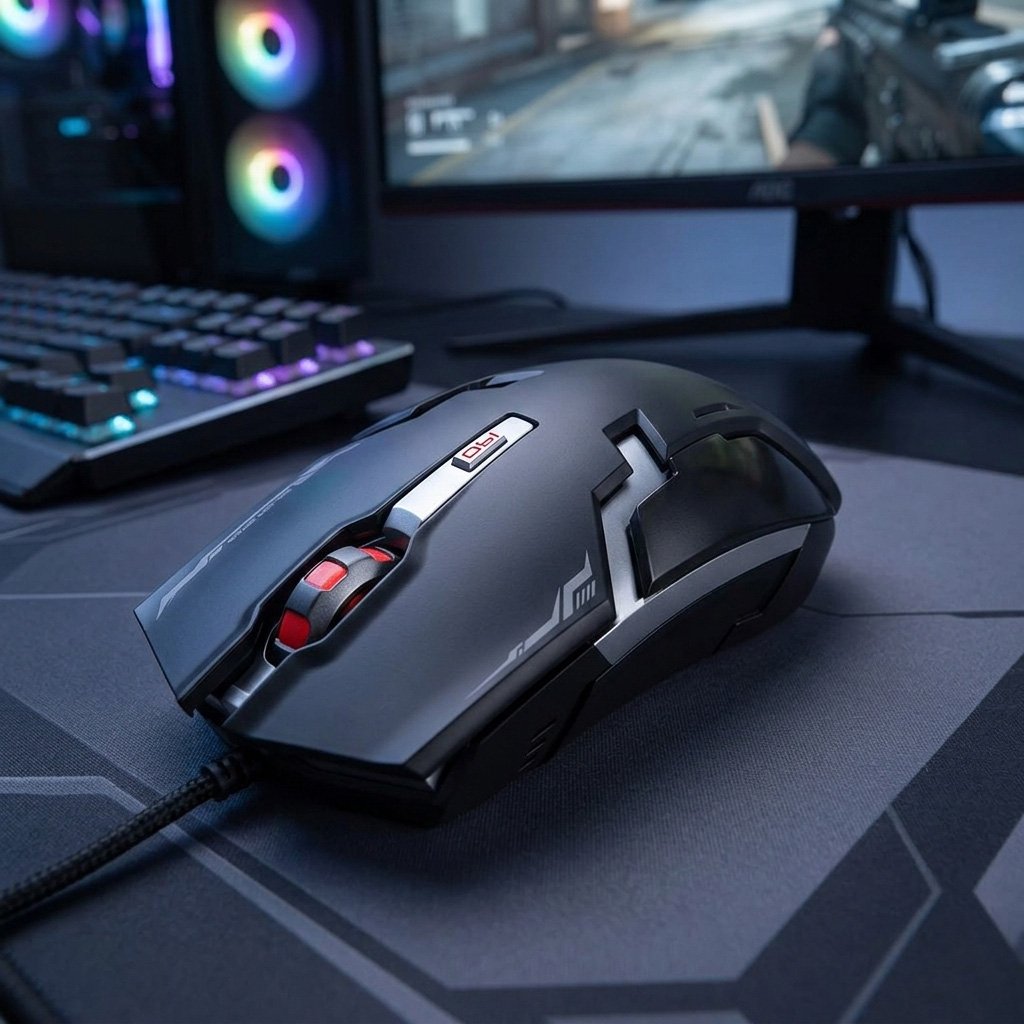 Mouse Gamer Havit Inalámbrico 1600 DPI 2.4GHz USB – Negro
