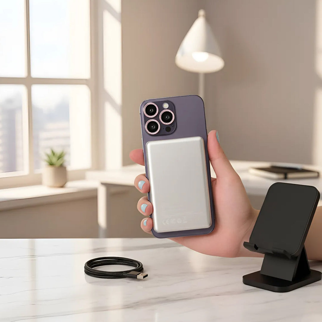 Power Bank Havit PB5217 10000mAh Blanco Carga Inalámbrica 15W USB-C