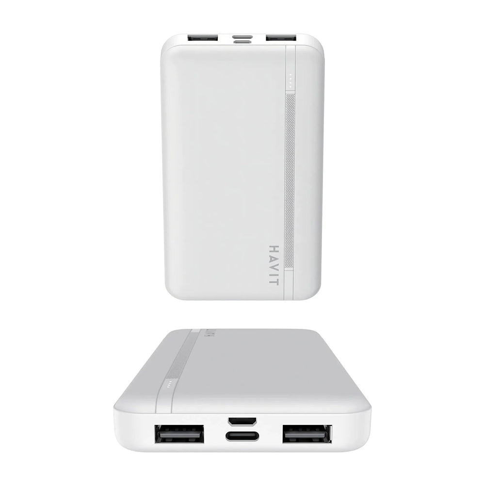 Power Bank Havit PB89 10000 mAh con Pantalla LED – Blanco