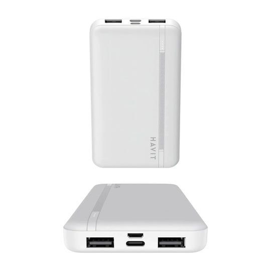 Power Bank Havit PB89 10000 mAh con Pantalla LED – Blanco