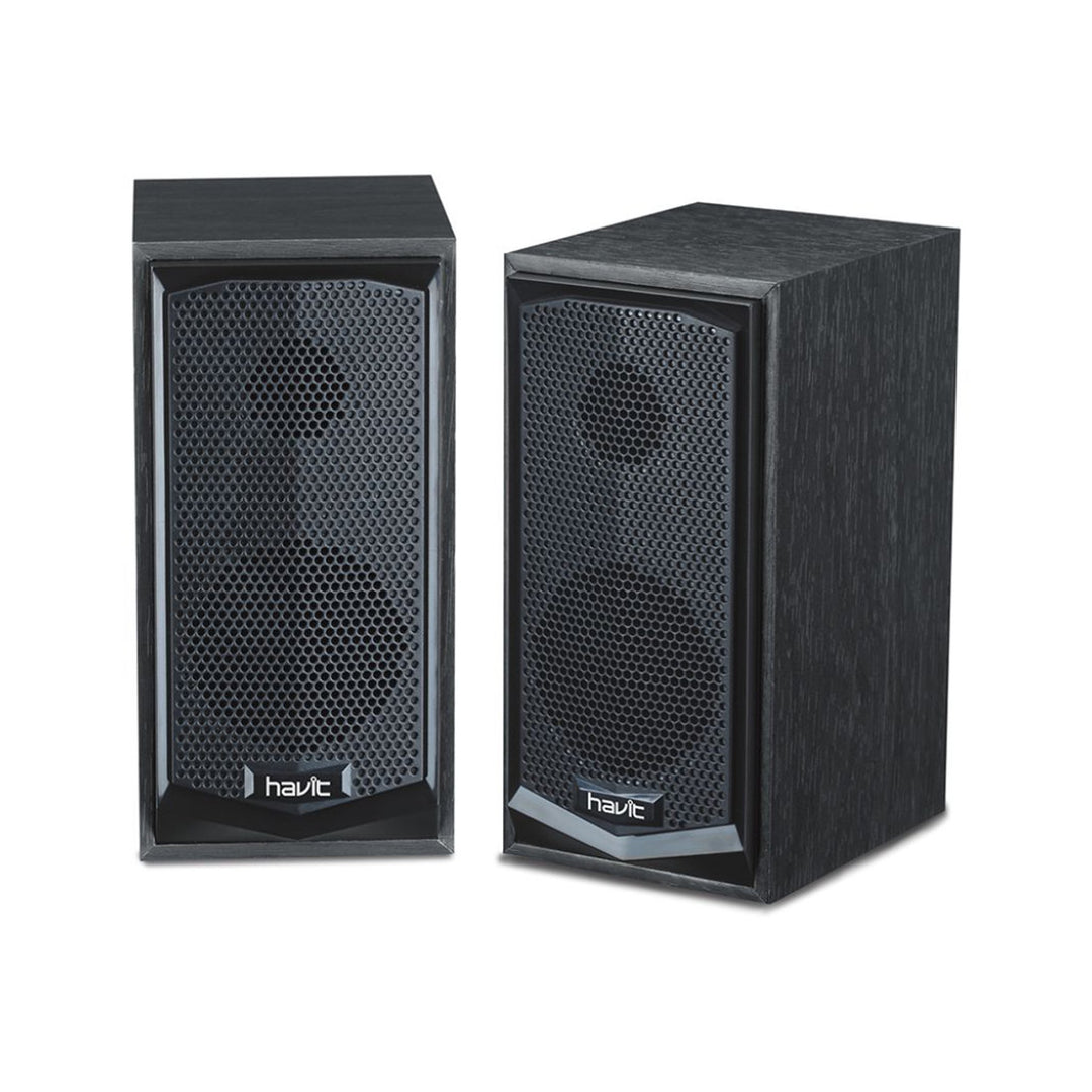 Parlantes Havit SK518 para PC USB 2.0 – Diseño Terminación Similar Madera