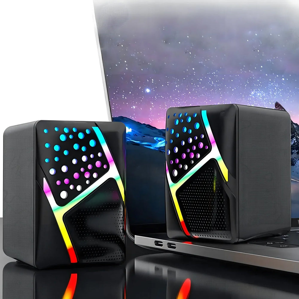 Parlantes Havit SK763 para PC USB 2.0 con LED