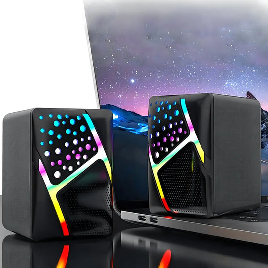 Parlantes Havit SK763 para PC USB 2.0 con LED