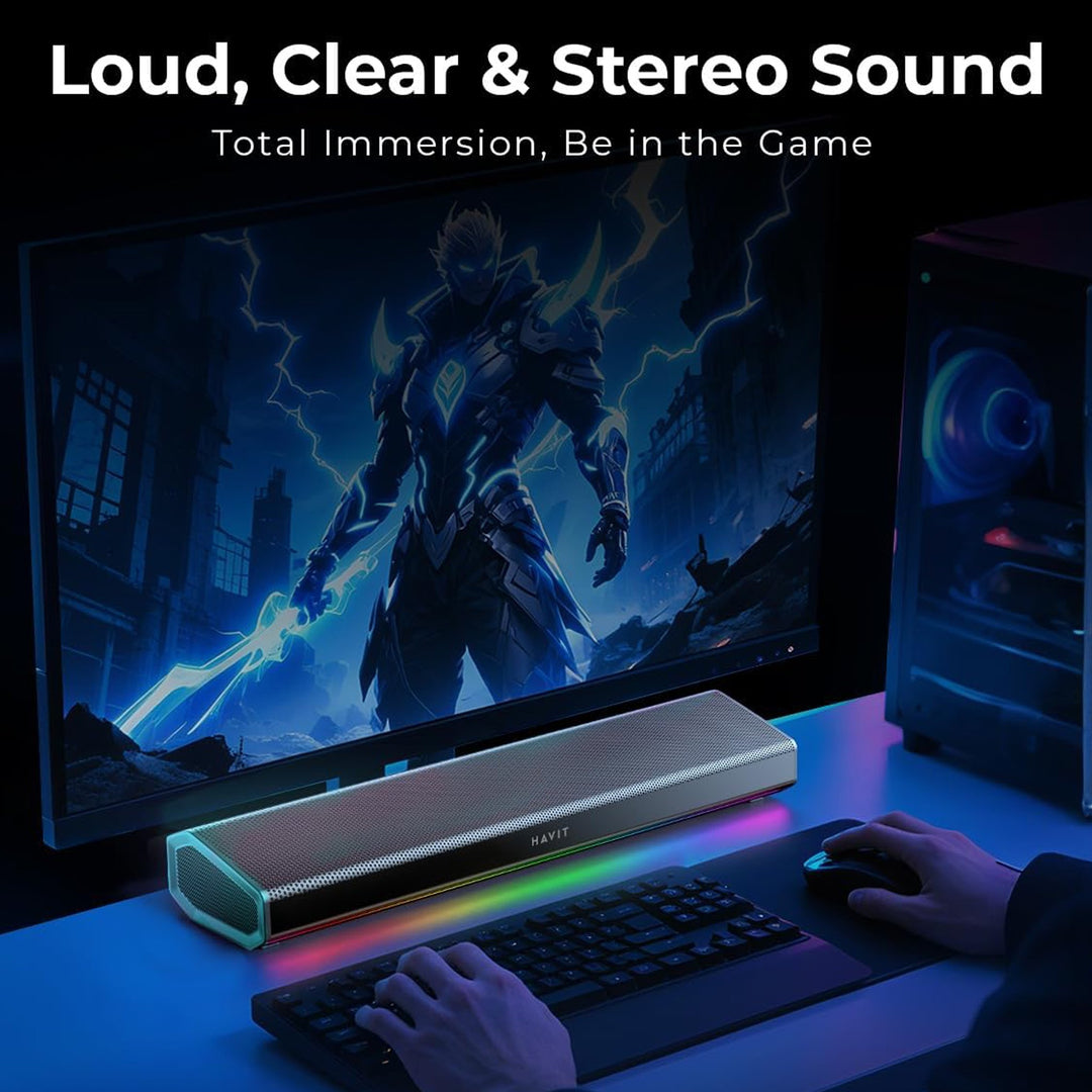 Barra de Sonido Havit SK770 Bluetooth RGB 10W Portátil
