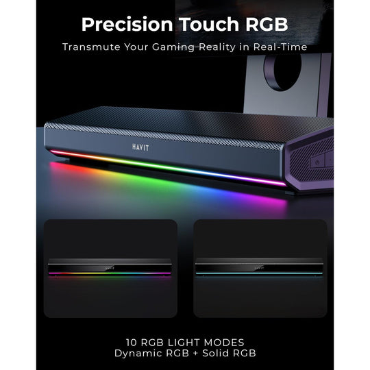 Barra de Sonido Havit SK770 Bluetooth RGB 10W Portátil