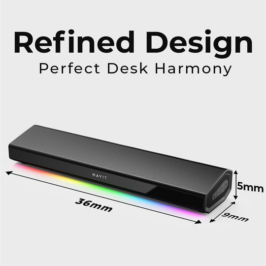 Barra de Sonido Havit SK770 Bluetooth RGB 10W Portátil