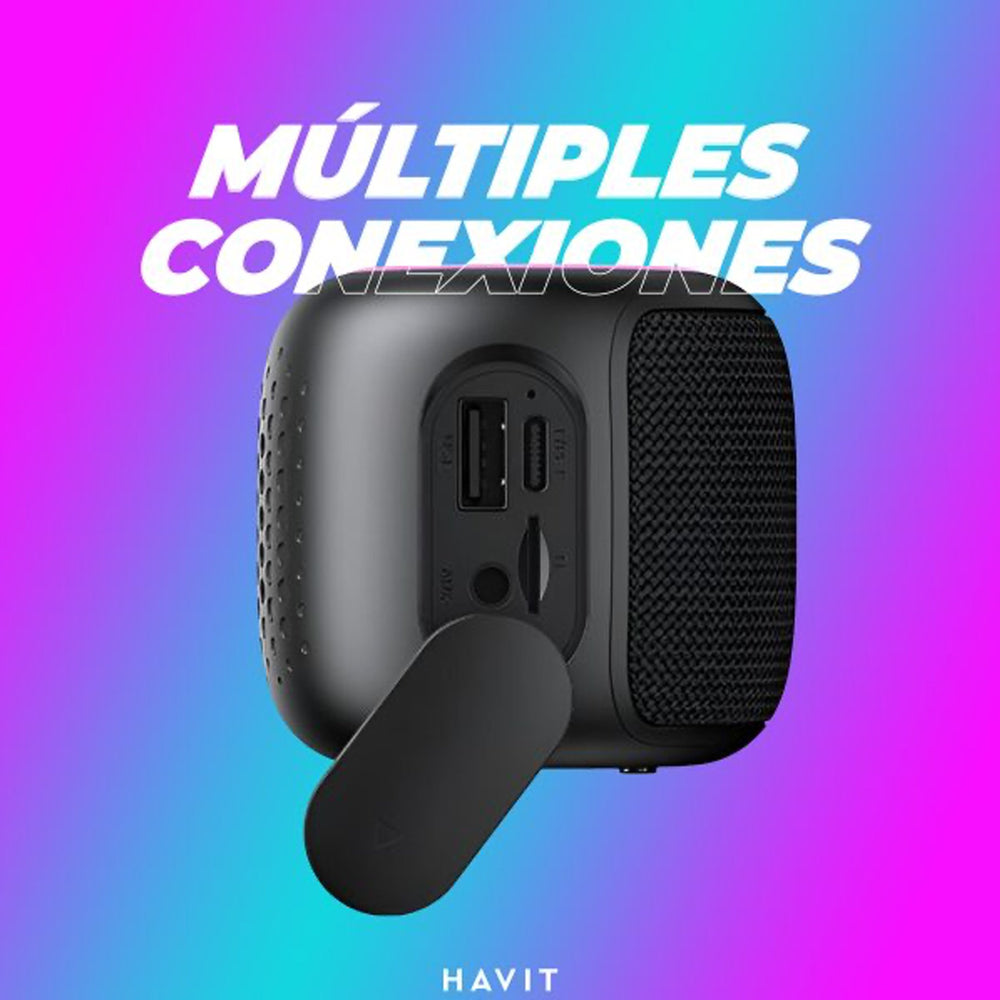 Parlante Bluetooth Havit SK809 IPX6 7W RGB Waterproof Portátil