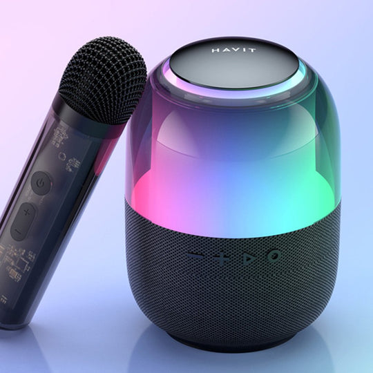 PARLANTE HAVIT INALAMBRICOParlante Havit SK849 Inalámbrico Bluetooth con RGB y Micrófono