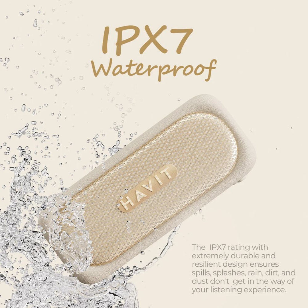 Parlante Bluetooth Havit SK905 20W IPX7 25H Portátil Beige