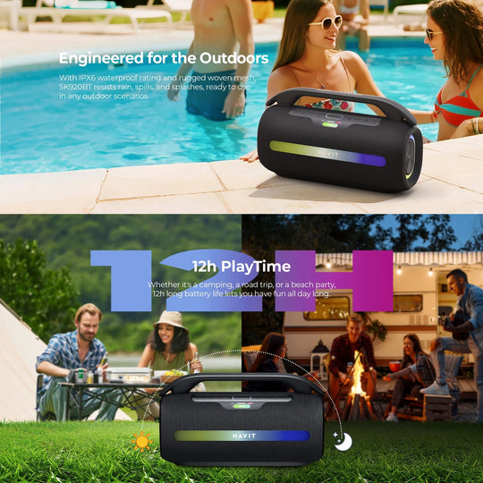 Parlante Bluetooth Havit SK920BT 60W RGB TWS Portátil