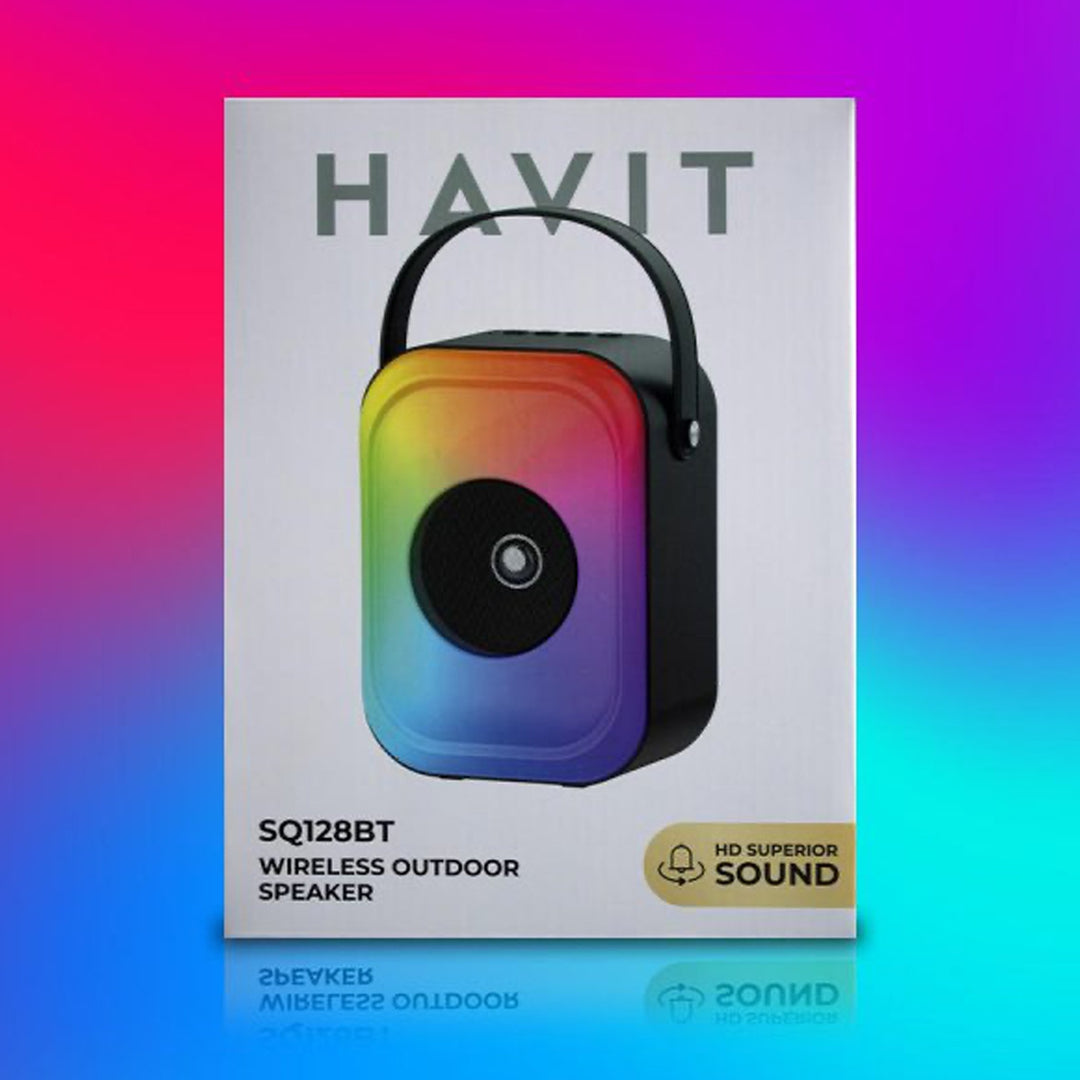 Parlante Havit SQ128BT Tipo Trolley Bluetooth RGB – Negro