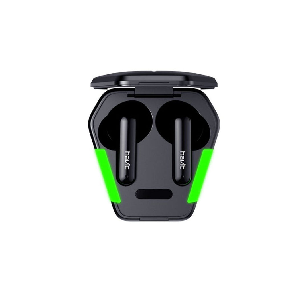 Auriculares Inalámbricos Havit TW938 Bluetooth 5.0 Waterproof IPX5 RGB – Negro y Verde