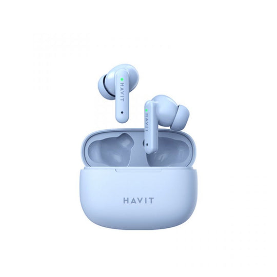 Auriculares Inalámbricos Havit TW967 Bluetooth 5.1 con Control Táctil – Azul Pálido