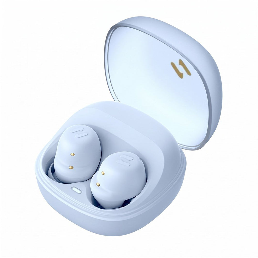 Auricular Havit inalámbrico Bluetooth 5.0 con control táctil inteligente, azul