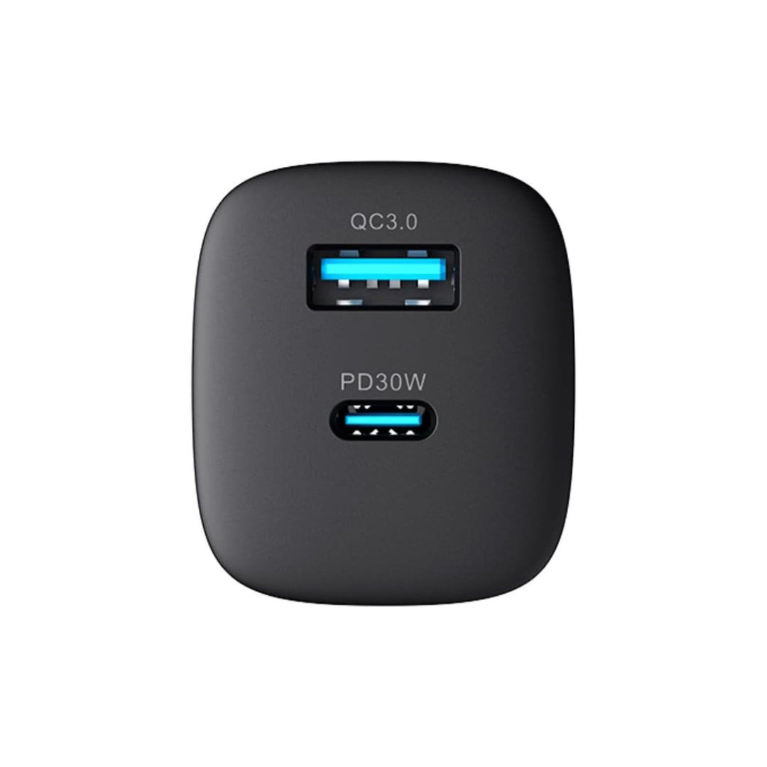 Cargador de Pared Havit 30W GaN USB-C + USB-A Carga Rápida