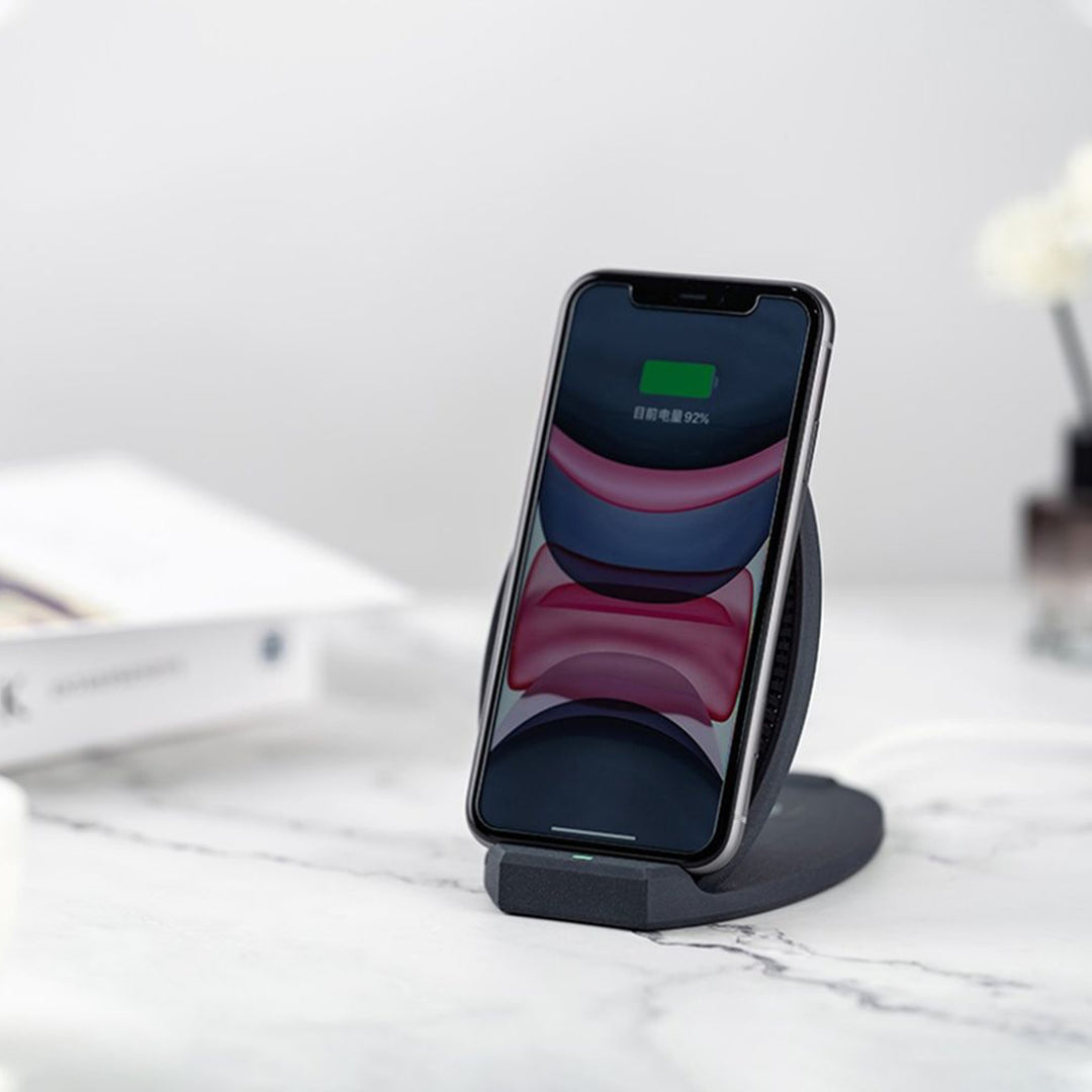 Cargador Inalámbrico Havit 2 en 1 para Celular y Auriculares – Negro