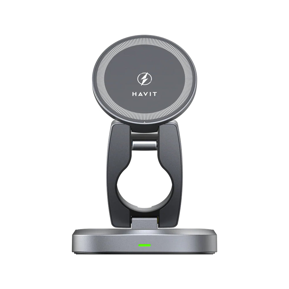 Cargador Inalámbrico 3 en 1 Havit W3111 Magnético Plegable 15W