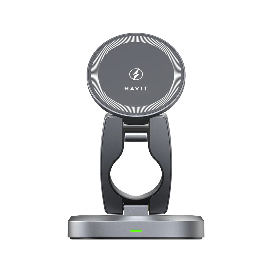 Cargador Inalámbrico 3 en 1 Havit W3111 Magnético Plegable 15W