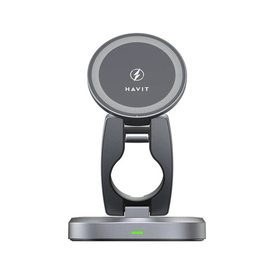 Cargador Inalámbrico 3 en 1 Havit W3111 Magnético Plegable 15W
