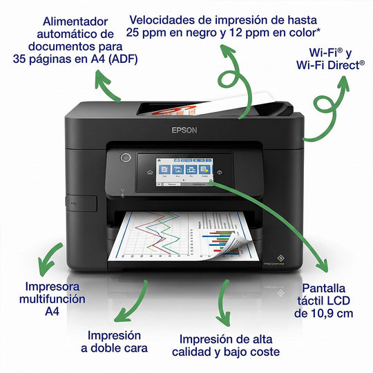 Impresora Multifunción Epson WorkForce Pro WF-4820DWF A4 WiFi