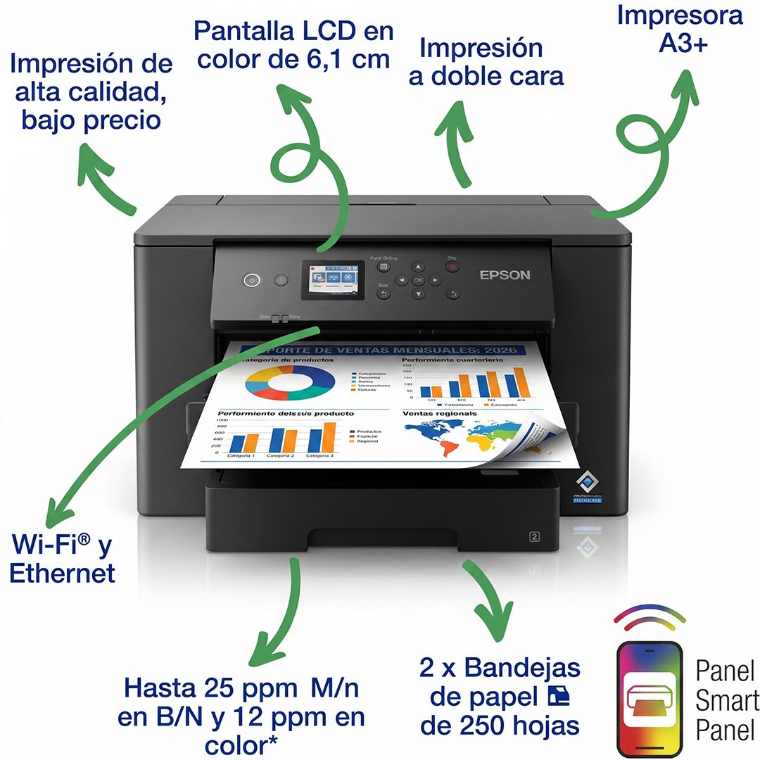 Impresora Epson WorkForce WF-7310DTW A3 WiFi