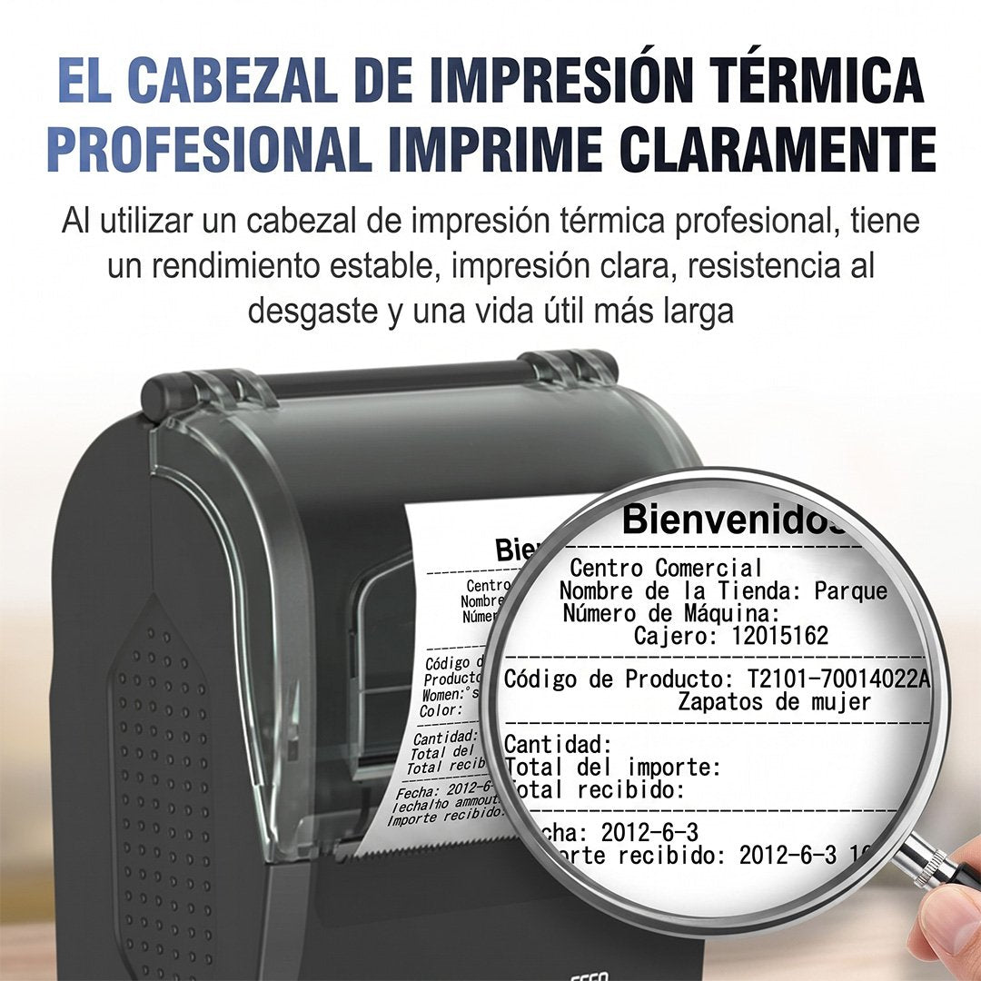 Impresora Térmica Portátil ZJ-5810 58 mm Bluetooth USB-C