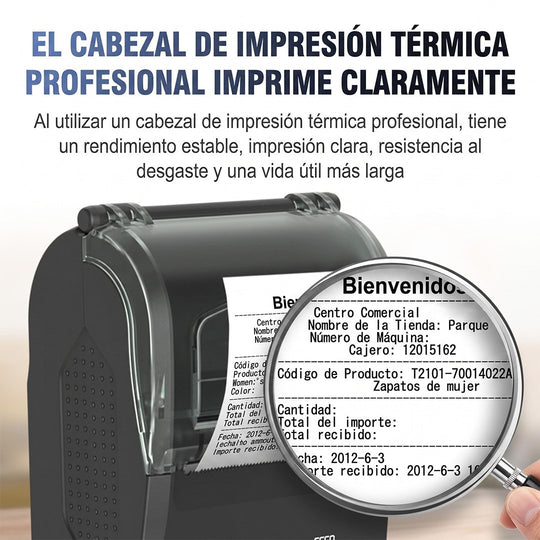 Impresora Térmica Portátil ZJ-5810 58 mm Bluetooth USB-C