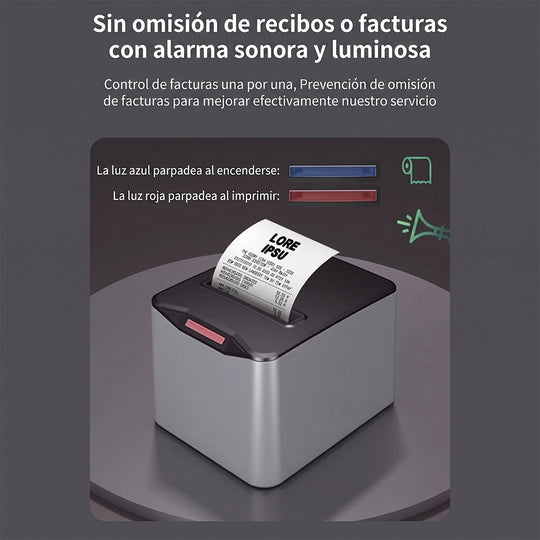 Impresora Térmica de Tickets ZJ-8370 80 mm USB LAN WiFi con Autocorte