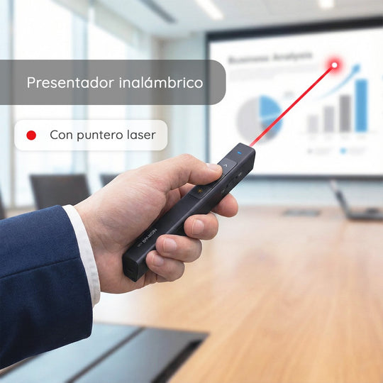 Presentador Inalámbrico N26 con Puntero Láser Rojo 2.4 GHz – 100 m
