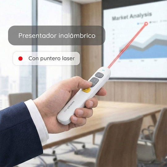 Presentador Inalámbrico N29 con Puntero Láser Rojo 2.4 GHz – 100 m