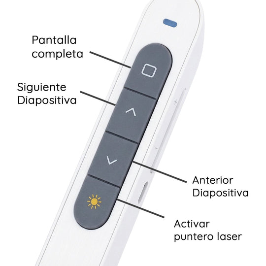Presentador Inalámbrico N76 Recargable con Puntero Láser Rojo – 100 m