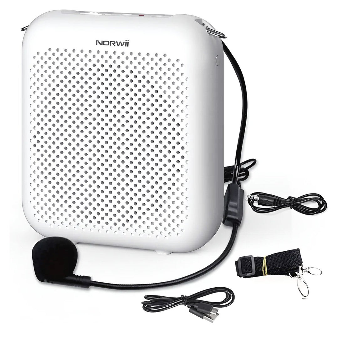 Amplificador de Voz S358 Portátil con Micrófono Cableado Recargable