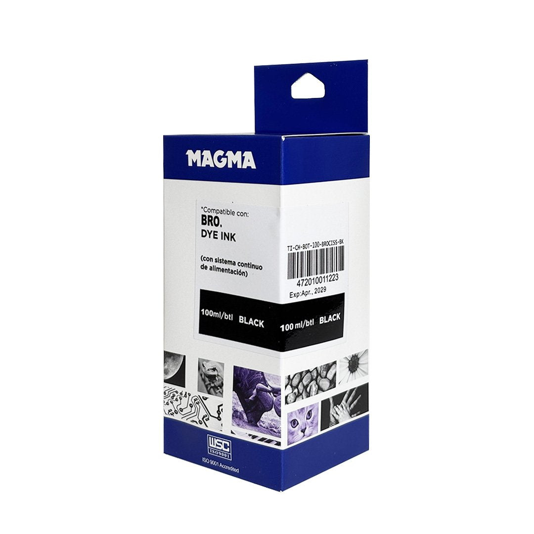 Tinta Magma Negra Dye para Brother CISS 100 ml
