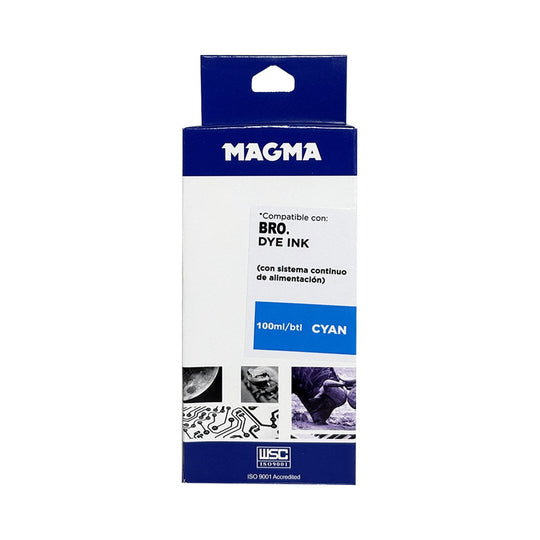 Tinta Magma Cian Dye para Brother CISS 100 ml