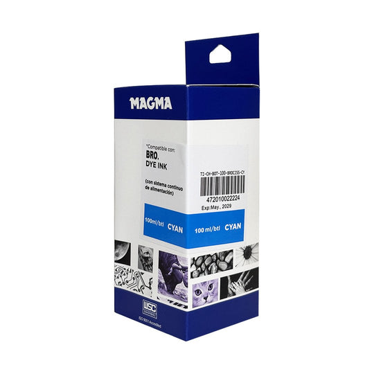 Tinta Magma Cian Dye para Brother CISS 100 ml