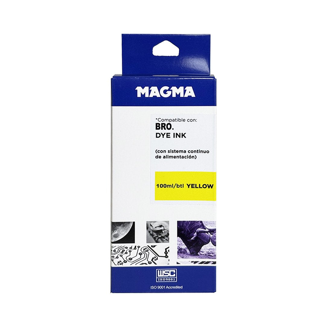 Tinta Magma Amarilla Dye para Brother CISS 100 ml