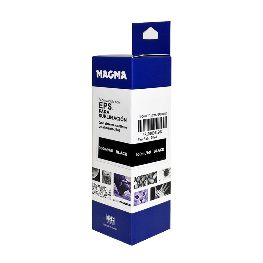 Tinta Magma Negra para Epson Sublimación 100 ml