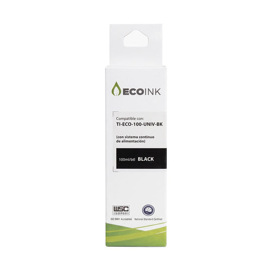 Tinta EcoINK Negra Universal 100 ml