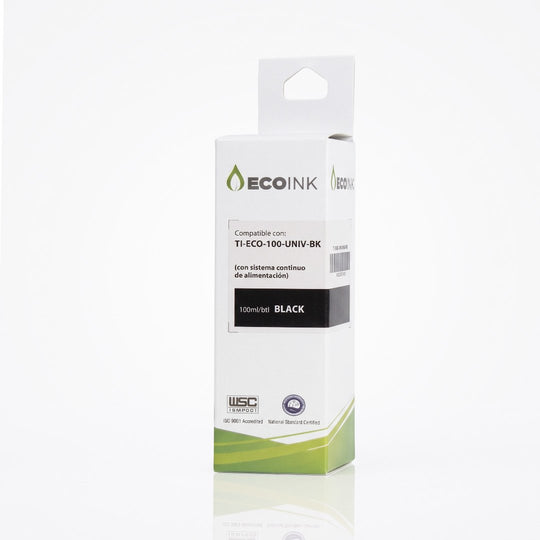 Tinta EcoINK Negra Universal 100 ml