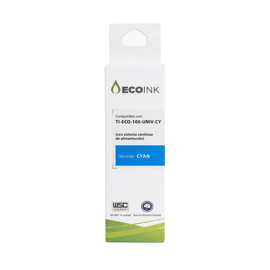 Tinta EcoINK Cian Universal 100 ml