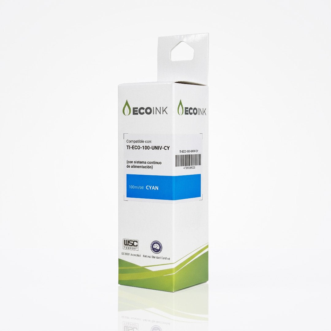 Tinta EcoINK Cian Universal 100 ml