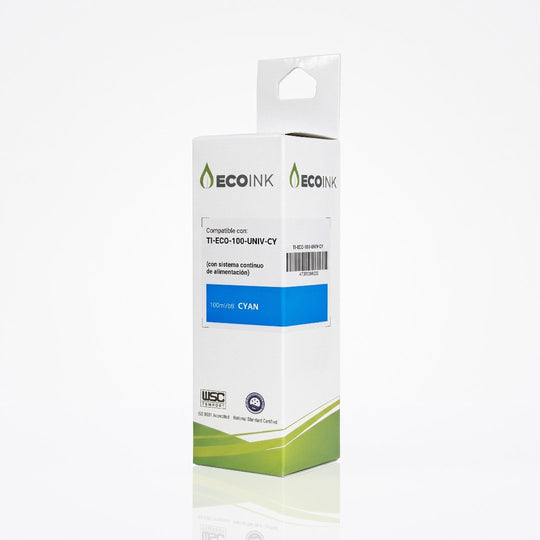 Tinta EcoINK Cian Universal 100 ml