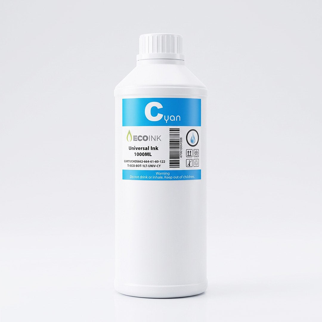 Tinta EcoINK Cian Universal 1 Litro